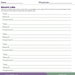 ASPIRE PANS PANDAS Appointment Tracking Forms LABS