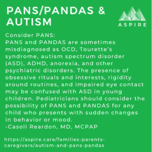 PANS PANDAS Autism Casoli Reardon ASPIRE