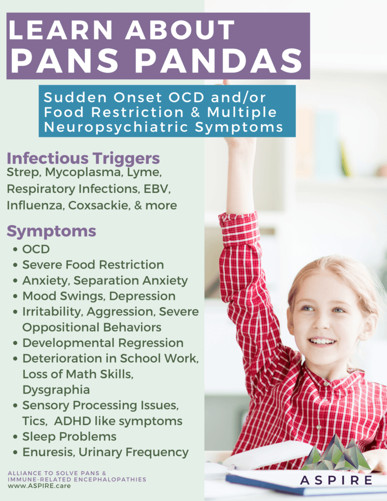 Learn About PANS PANDAS letter size flier ASPIRE