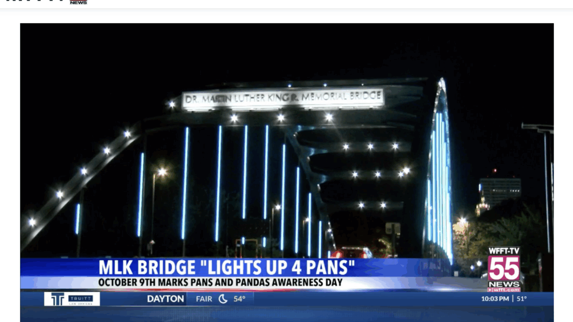 MLK Bridge “Lights Up 4 PANS”