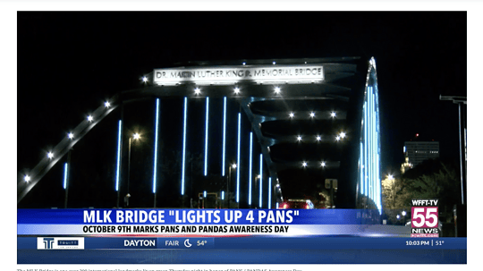 MLK Bridge “Lights Up 4 PANS”