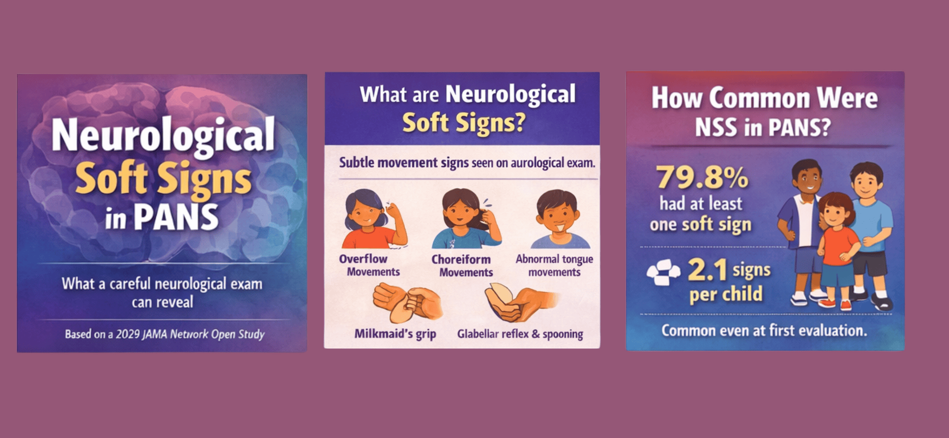 Neurological soft signs in pans pandas
