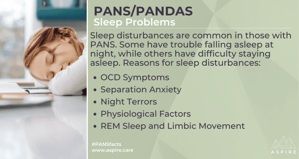 PANS PANDAS Symptoms Sleep Disturbances aspire