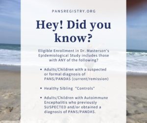 PANS PANDAS registry epidemiology study