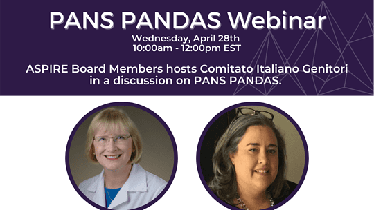 Comitato Italiano Genitori Webinar on PANS PANDAS