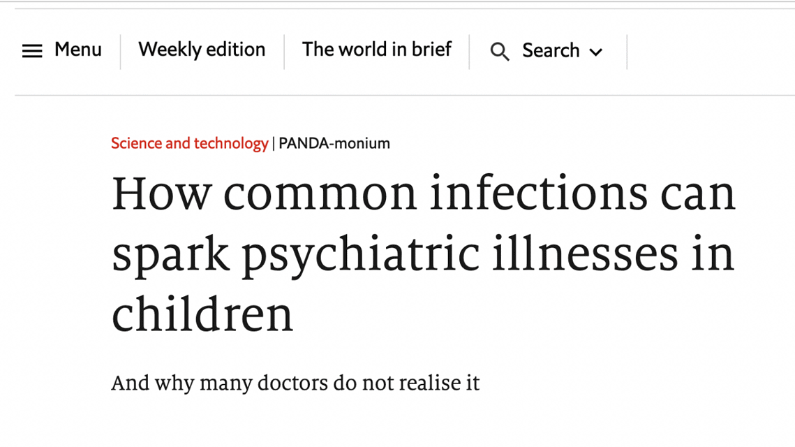 How common infections can spark psychiatric illnesses in children: And why many doctors do not realise it