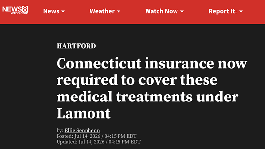 Connecticut insurance now required to cover these medical treatments under Lamont