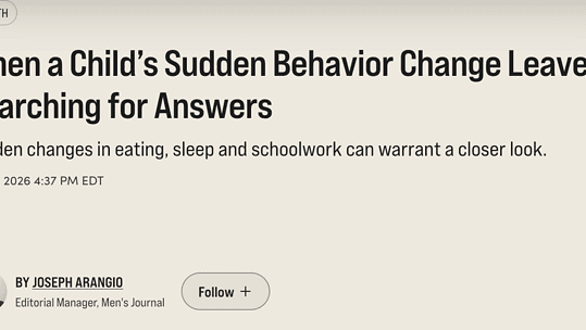 When a Child’s Sudden Behavior Change Leaves Parents Searching for Answers