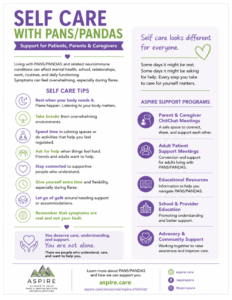 Self Care handout aspire pans pandas