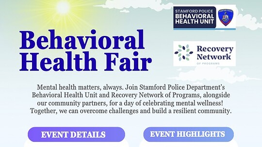 Stamford Police Department Mental Health Fair