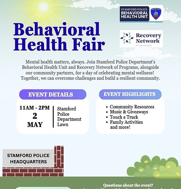 Stamford Police Department Mental Health Fair