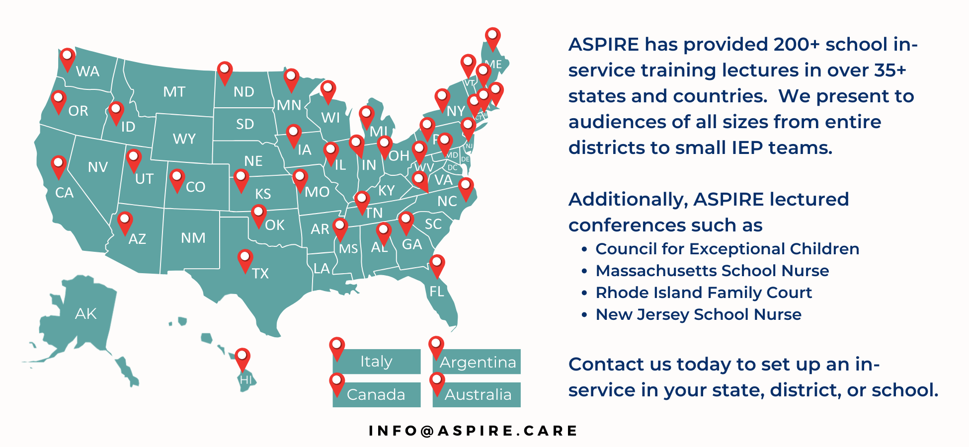 ASPIRE PANS PANDAS School InService Lecture Maps 2025