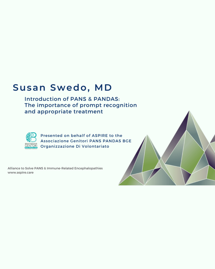 swedo importance of prompt diagnosis and treatment pans pandas